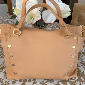 Hammitt Tan Satchel with Gold Accents